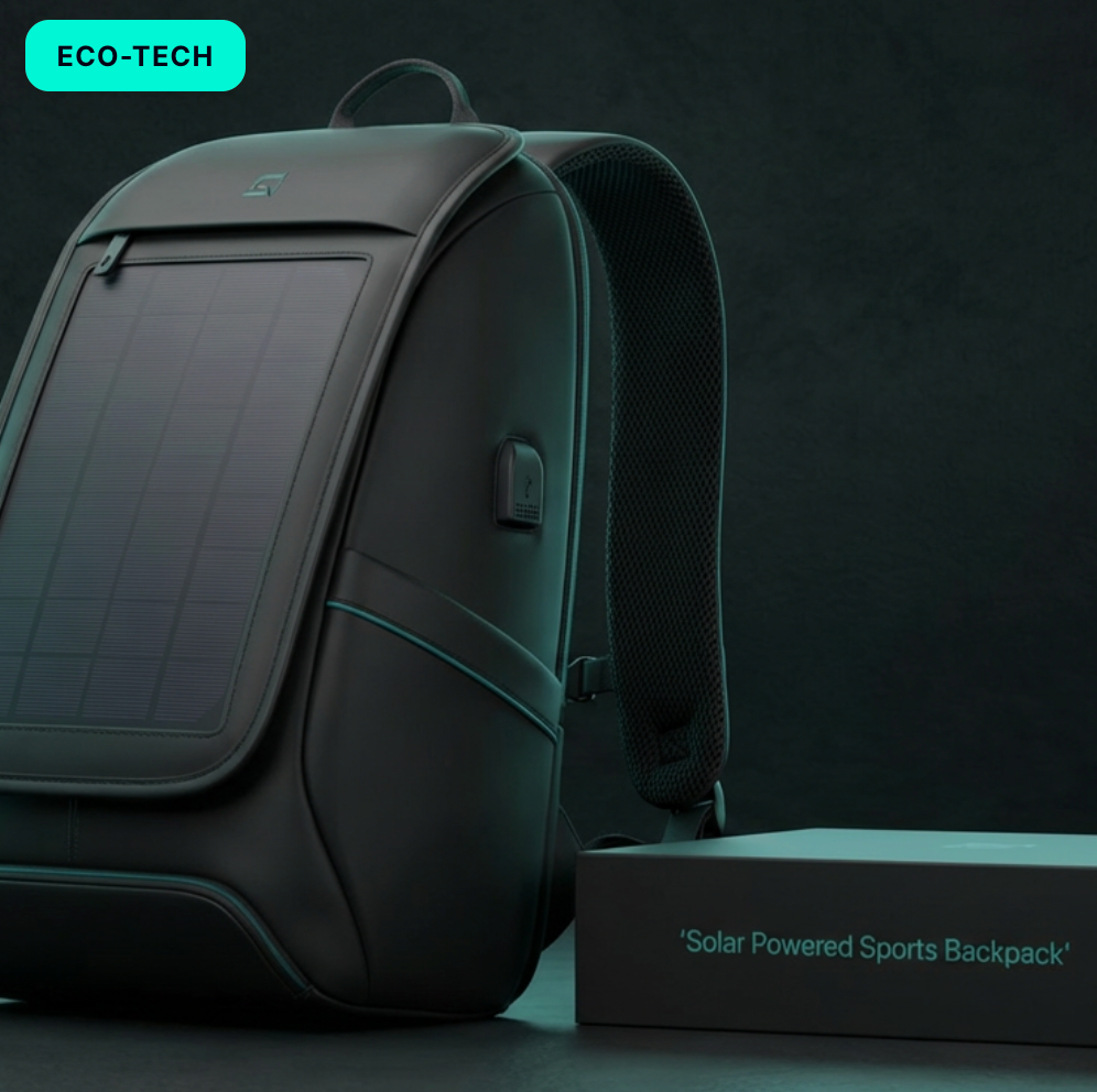 Solar Powered Sports Backpack