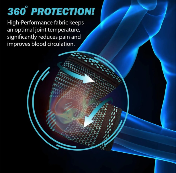 Arm Sport Support, Elastic Elbow Brace, Elbow Sport Safety, Breathable Arm Sleeve, Compression Elbow Pads