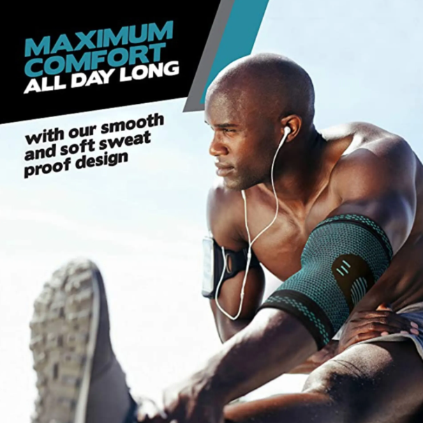 Arm Sport Support, Elastic Elbow Brace, Elbow Sport Safety, Breathable Arm Sleeve, Compression Elbow Pads
