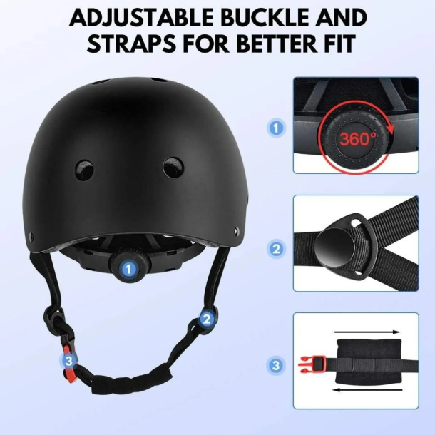 Multi-Sport Adjustable Skateboard & Bike Helmet