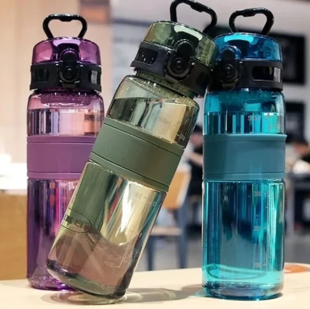 Portable Sport Water Bottle Large Capacity Plastic Mug for Travel Outdoor & Sports