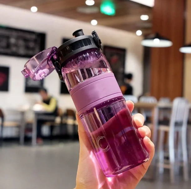 Portable Sport Water Bottle Large Capacity Plastic Mug for Travel Outdoor & Sports