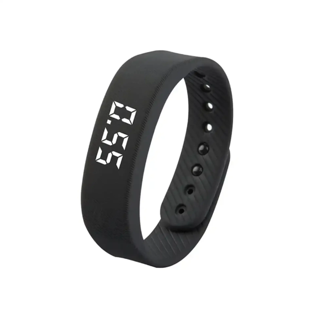 Waterproof Smart Fitness Band with LED Display Pedometer and Vibration Alarm